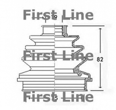 FIRST LINE fcb2260 -  Пыльник, приводной вал